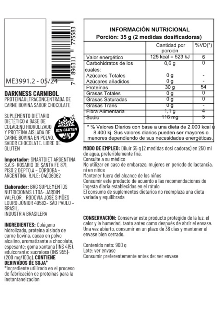 PROTEINA CARNIBOL1.98lbs  INTEGRAL MEDICA