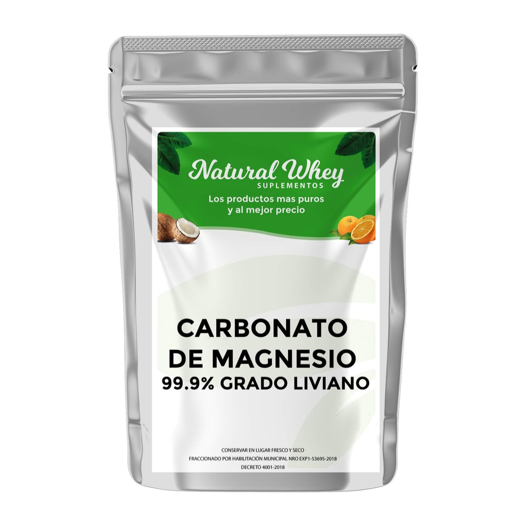 CARBONATO DE MAGNESIO LIVIANO 500grms NATURAL WHEY