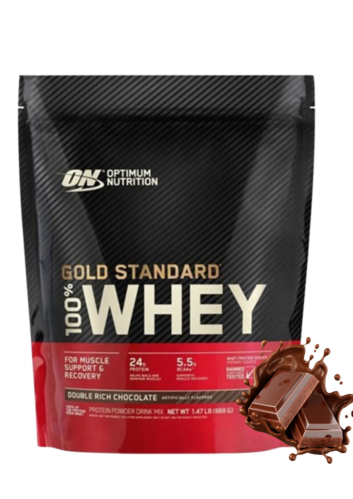 100% WHEY GOLD DOUBLE RICH CHOCOLATE 1.47 LB ON OPTIMUM