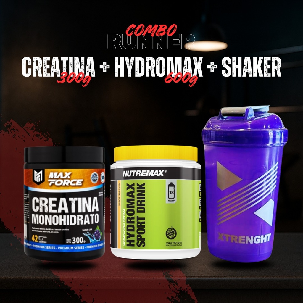 COMBO NUTREMAX ISOTONICO + CREA + SHAKER