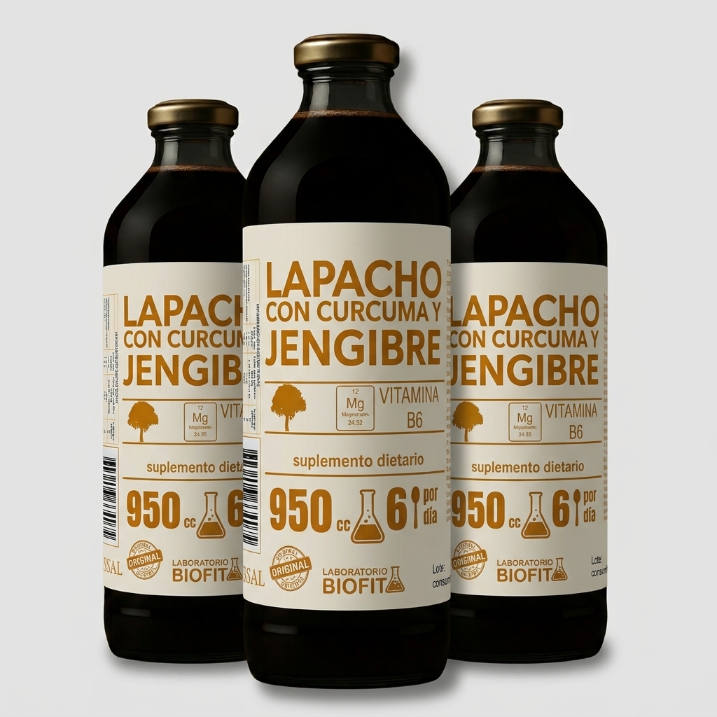LAPACHO CON CURCUMA Y JENGIBRE X 950 ml - BIOFIT
