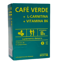 BLISTERA CAFE VERDE 15 B 10 COMP BIOFIT