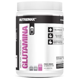 [210] GLUTAMINA X 200G  - NUTREMAX