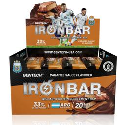 [GE29] CAJA X 20 BARRITAS PROTEINA IRON BAR 46gr GENTECH