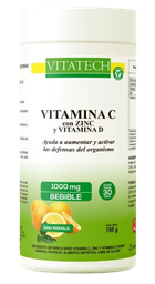 [7798139072533] VITAMINA C con ZINC y VITAMINA D 195G VITATECH